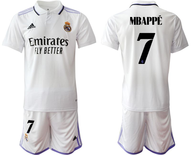 Men 2022-2023 Club Real Madrid home white #7 Soccer Jerseys->real madrid jersey->Soccer Club Jersey
